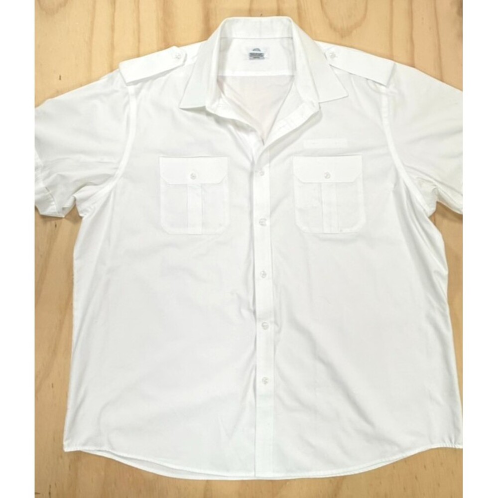 Murphy & Hartelius White Pilot Uniform Size 20 White Shirt READ